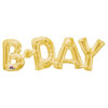 Folieballon ‘B-Day’ Goud - 66 centimeter