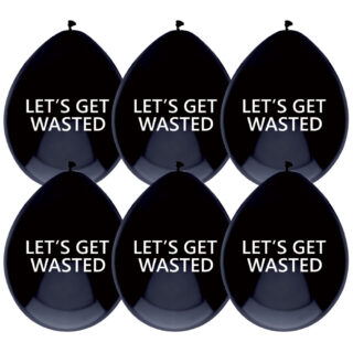 Ballonnen ‘Let’s Get Wasted’ - 5 stuks
