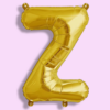 Gouden folieballon letter Z