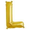 Folieballon ‘L’ Goud - 33 Centimeter