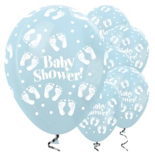 Ballonnen Parel Lichtblauw ‘Babyshower’ - 5 stuks