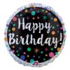 Folieballon ‘Happy Birthday’ Stippen - 46 centimeter