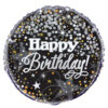 Folieballon ‘Happy Birthday’ Zilver - 45 Centimeter