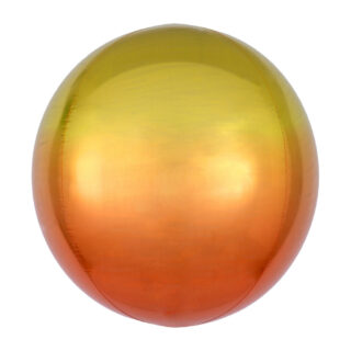 Ballon Orb Ombré Oranje Geel - 40 Centimeter