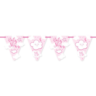 Slinger Baby Shower Wolk Meisje - 6 Meter