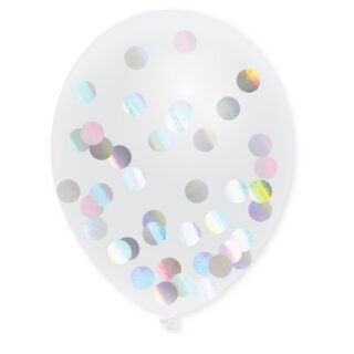 Confetti ballonnen met holografische confetti