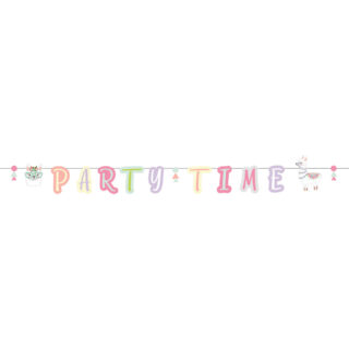 Letter Banner ‘Party Time’ Lama - 2.4 Meter