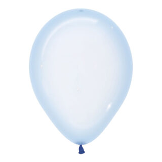 Ballonnen Crystal Pastel Blauw - 5 stuks