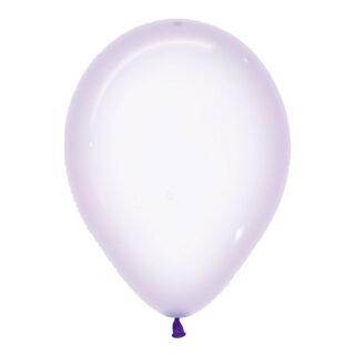 Ballonnen Crystal Pastel Lila - 5 stuks