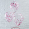 Ballonnen Confetti Roze - 5 stuks