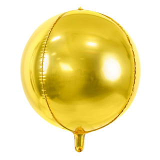 ronde, gouden folieballon