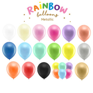 Ballonnen Metallic 30 cm - Diverse Kleuren