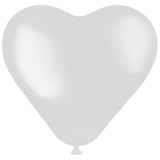 Ballonnen Hartvorm Wit - 8 stuks