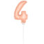 Foliecijfer Mini ‘4’ Rosé Goud - 36 Centimeter