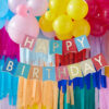 Letterbanner 'Happy Birthday' Multicolor - 170 cm