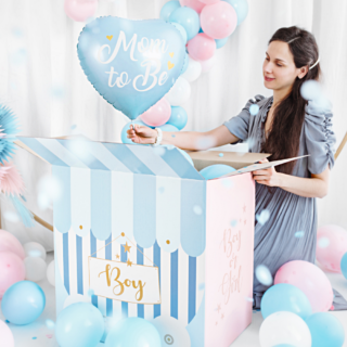 gender reveal versiering