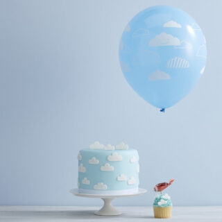 Ballonnen Wolken Blauw - 10 stuks