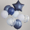 Ballonnen Mix met folie en latex in verschillende vormen