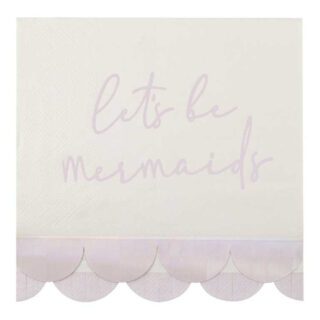 Servet met de tekst Let's Be Mermaids
