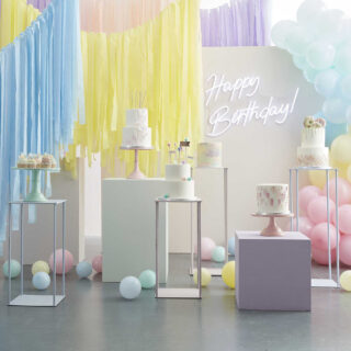 pastelkleurige feestversiering