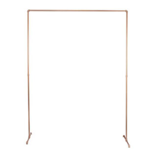 rechthoekig rosé gouden frame van metaal