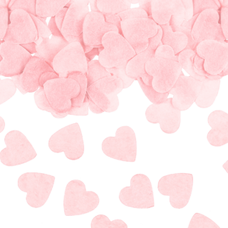Roze hartjes confetti