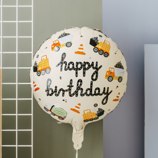 Folieballon 'Bouw' - Happy Birthday