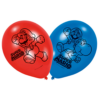 Super Mario ballonnen in het rood en blauw