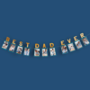 Slinger best dad ever met foto's in het marineblauw en goud