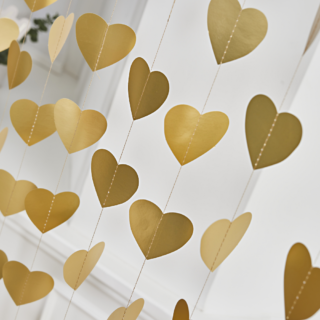 gouden hartjes backdrop