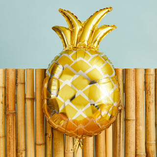 folieballon ananas goud