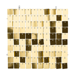 Backdrop gouden vierkantjes