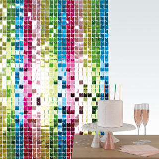 backdrop van regenboog panelen