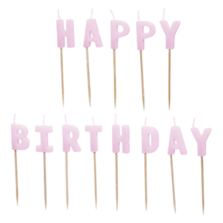violet taart kaarsen happy birthday