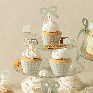 cupcake versiering babyshower genderneutraal