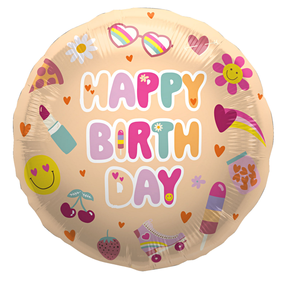 Folieballon Happy Birthday - Boho - Image 2