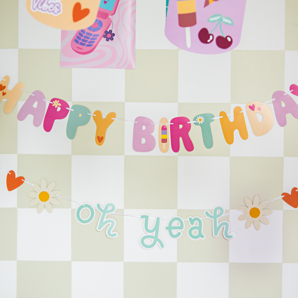 Letterbanner - Happy Birthday - Boho