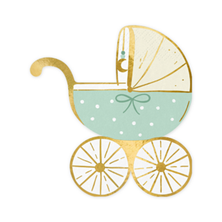 Alternative view of Servetten – Blauwe Kinderwagen