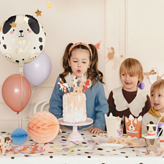 Alternative view of Folieballon Happy Birthday Hond - Crème & Zwart