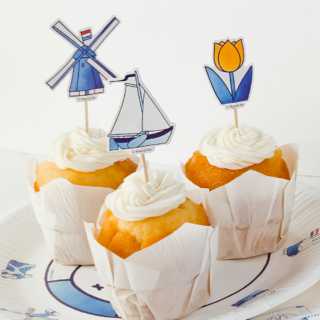 Cocktailprikkers Nijntje Delfts blauw - 12 stuks