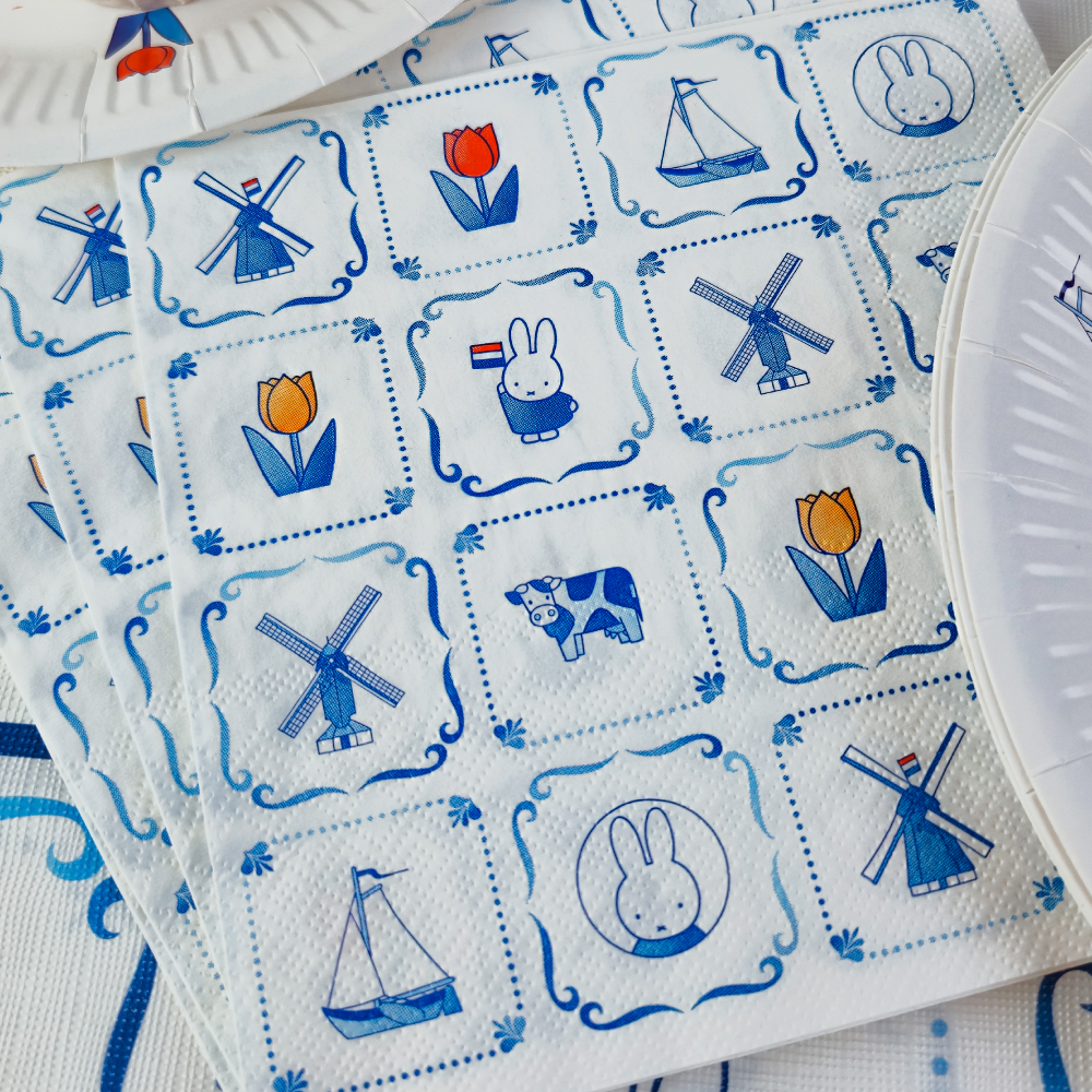 Servetten Nijntje Delfts blauw – 20 stuks