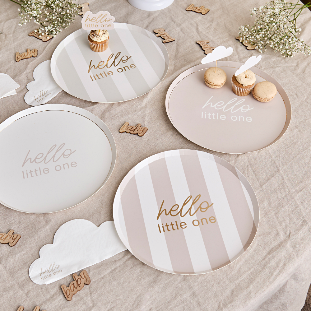 Beige Bordjes Gestreept – Hello Little One