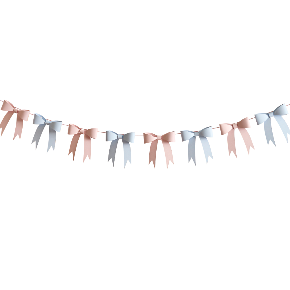 Slinger met Strikjes - Roze & Blauw - Afbeelding 2