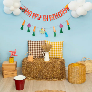 DIY Slingers 'Happy Birthday' - Boerderij