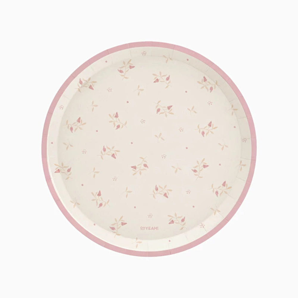 Bordjes met Roze Bloemen - 23 CM - Afbeelding 2