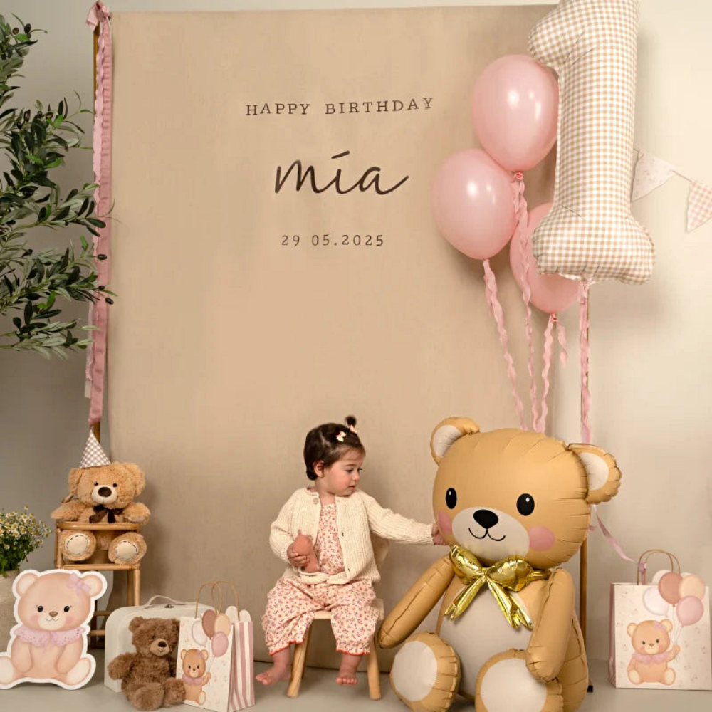 Bordjes met Roze Beertje – 17 CM - Afbeelding 5