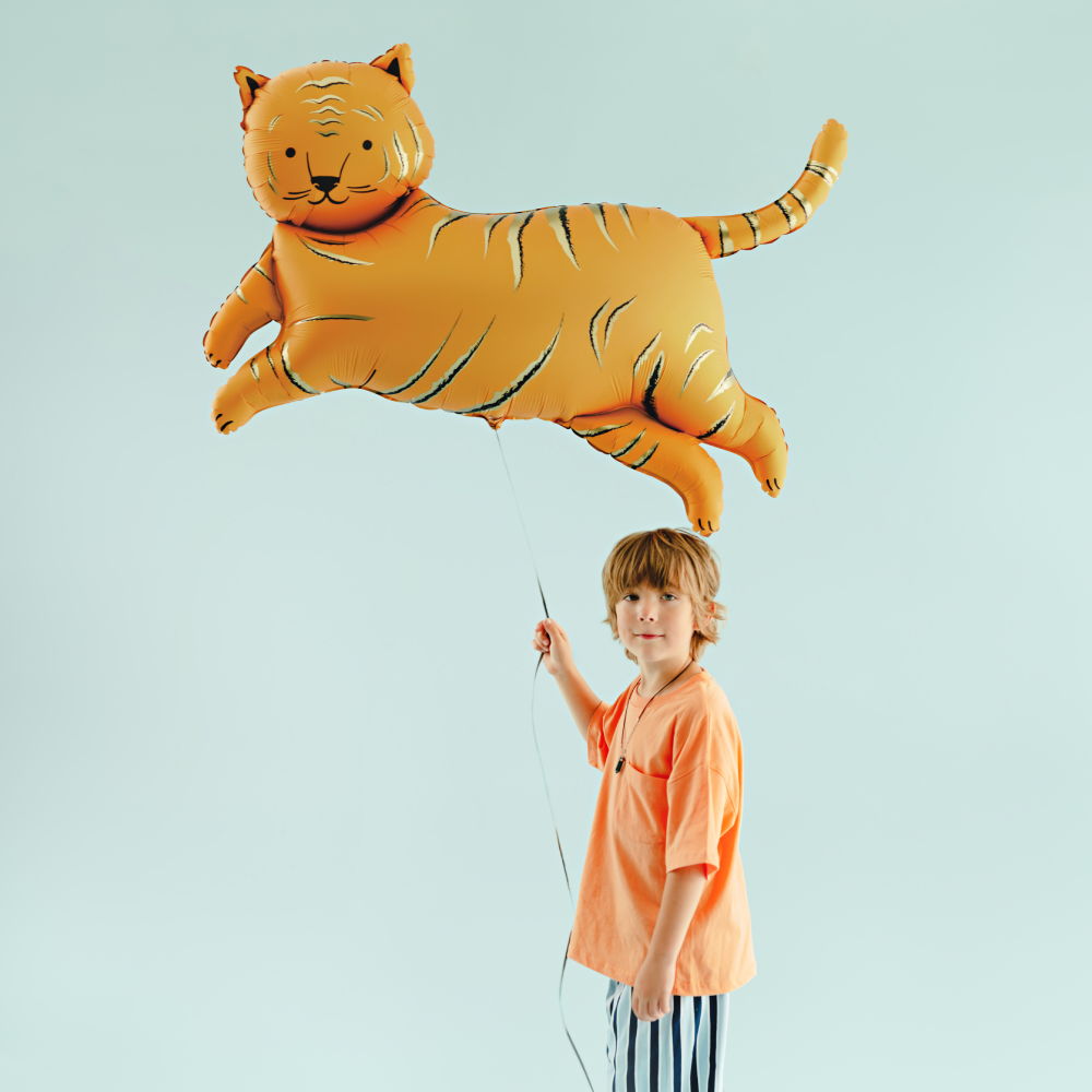 Folieballon Tijger - 100 CM - Afbeelding 3