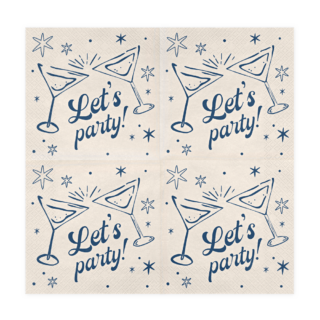 Alternative view of Servetten Let's Party - Martiniglas