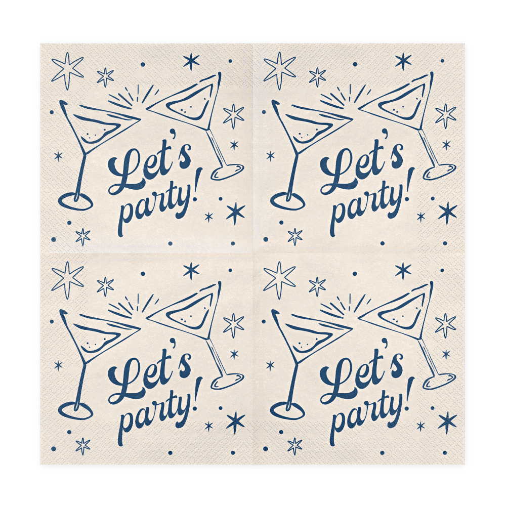 Servetten Let's Party - Martiniglas - Afbeelding 2