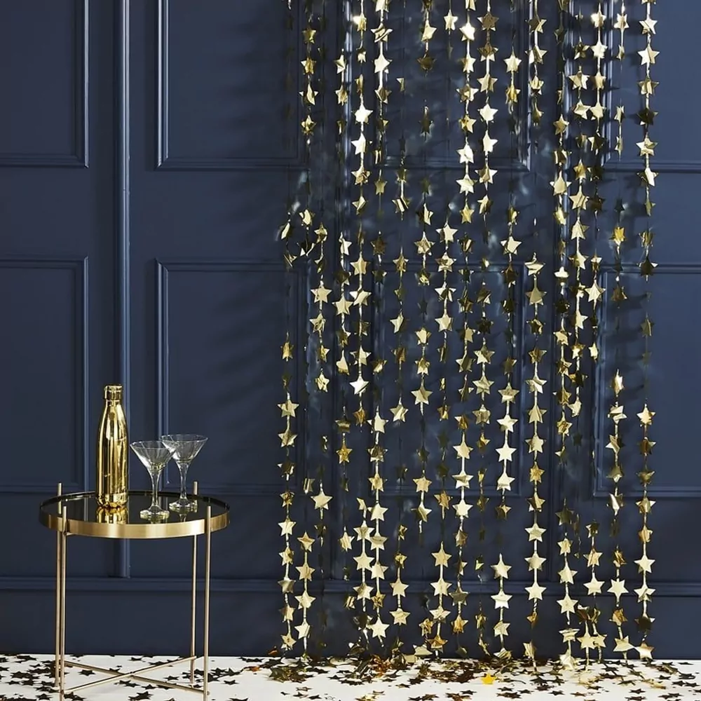 Backdrop Sterren Goud - 2.2 meter